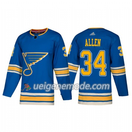 Herren Eishockey St. Louis Blues Trikot Jake Allen 34 Adidas Alternate 2018-19 Authentic